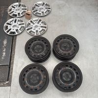 4 Cerchi Ferro 16 Pollici Originali Peugeot Expert