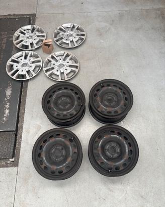 4 Cerchi Ferro 16 Pollici Originali Peugeot Expert