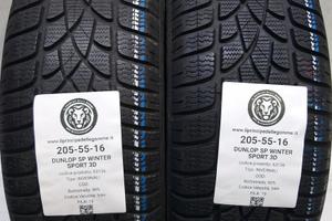 2 GOMME 205 55 16 DUNLOP A63156