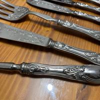 Set posate in argento 800