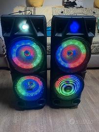 coppia casse bluetooth portatili