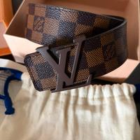 CINTURA LV INITALES DAMIER EBENE originale
