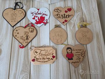 Stock 8 pezzi Pendenti a tema Love