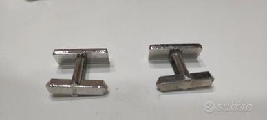 Gemelli colore argento "vintage