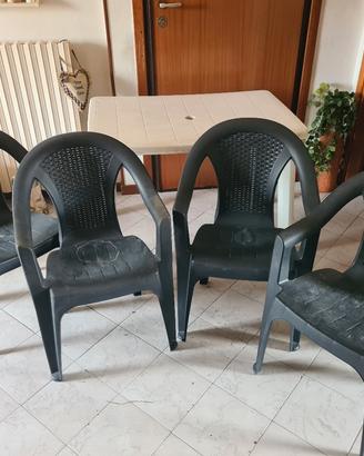 tavolo e sedie giardino 