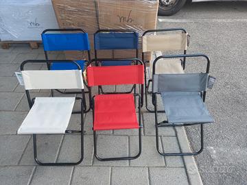 seggiola pieghevole da campeggio nuova 