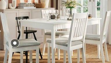 Tavolo IKEA allungabile bianco 140/220x85 NASINGE