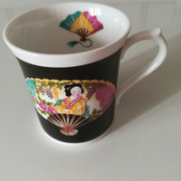Mug Queen's Oriental Fan in Fine Bone China
