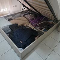 Letto contenitore con materasso