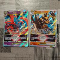 due carte Pokemon kleavor Vastro e Deoxys Vastro 