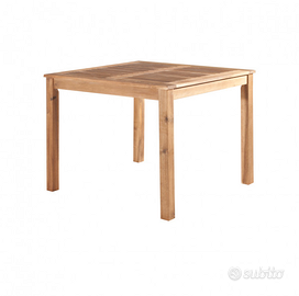 Tavolo in Legno da Giardino Quadrato Acacia