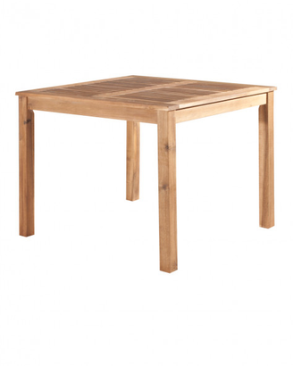 Tavolo in Legno da Giardino Quadrato Acacia