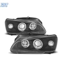 FARI PER PEUGEOT 106 96-05 ANGEL EYES FONDO NERO