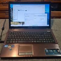 notebook pc portatile ASUS X53S 15,6" WINDOWS 11