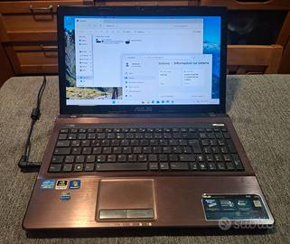 notebook pc portatile ASUS X53S 15,6" WINDOWS 11
