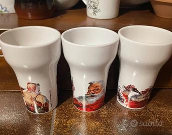 Set tre tazze Coca-cola