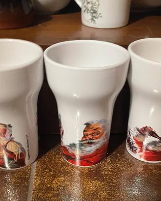 Set tre tazze Coca-cola