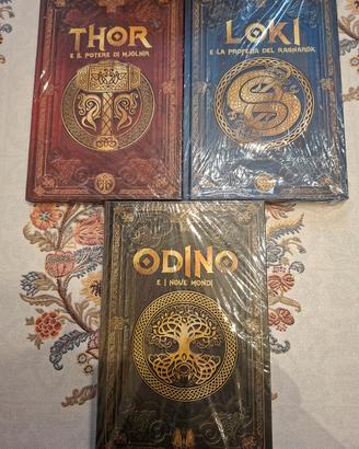 Lotto di 3 libri sulla  mitologia nordica RBA