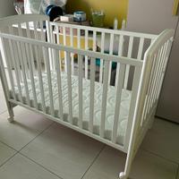 Lettino con sponde + materasso