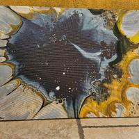 Quadro dipinto acrilico su tela moderno astratto 