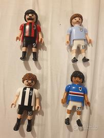 Playmobil Squadra Carrefour Set 4 Calciatori Nuovi