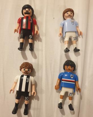 Playmobil Squadra Carrefour Set 4 Calciatori Nuovi