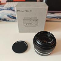 TTartisan 50mm F2 Fuji Obbiettivo Fujifilm XF