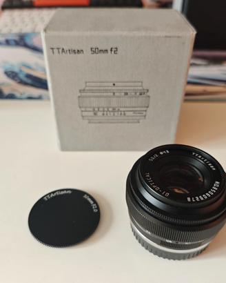 TTartisan 50mm F2 Fuji Obbiettivo Fujifilm XF