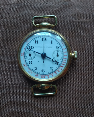 Cronografo monopulsante Universal Watch primi '900
