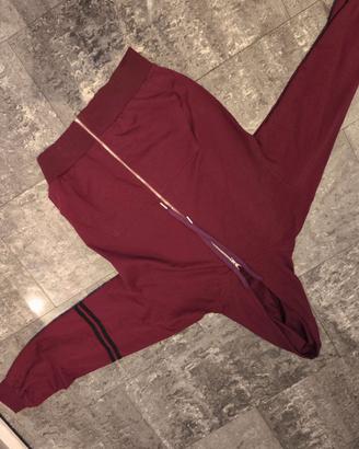 Felpa con cappuccio bordeaux/vinaccia