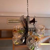 Lampadario vintage Mazzega anni 70