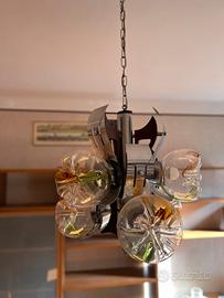 Lampadario vintage Mazzega anni 70