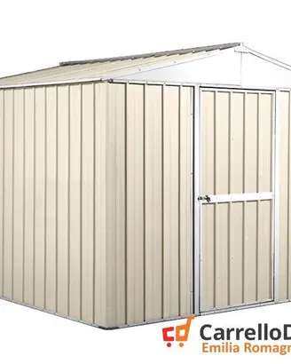 Casetta porta attrezzi lamiera 276x260 cm avorio
