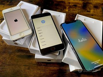 Iphone lotto 3 smartphone per ricambi o ripristino