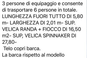 Barca a vela deriva  LIGHTINING