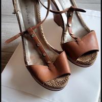 Sandali con zeppa Borbonese