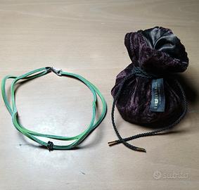 braccialetto trollbeads argento e cuoio 