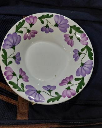 servizio piatti fiore viola Richard Ginori 