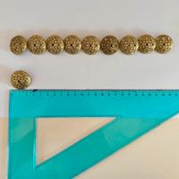 Bottoni vintage oro antichizzati