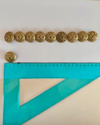 Bottoni vintage oro antichizzati