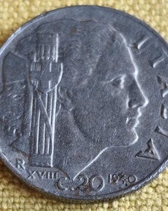 Moneta da 20 Centesimi del 1940