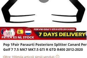 Profili fari posteriori Golf 7