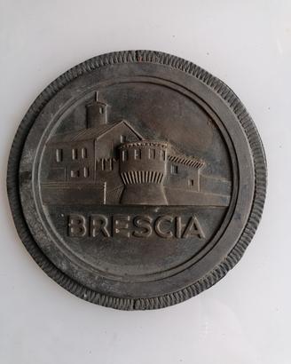 Placca vintage Castello di Brescia 