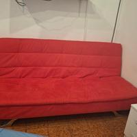 Divano letto rosso 
