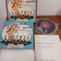 corso di inglese vintage con dischi vinile