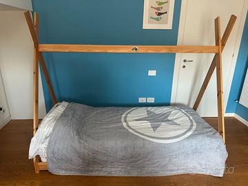 Letto per bambini a forma di capanna