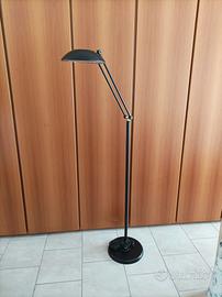 Lampada da terra piantana nera orientabile vintage