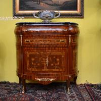 Servante mezzo giro con piano in marmo concavo