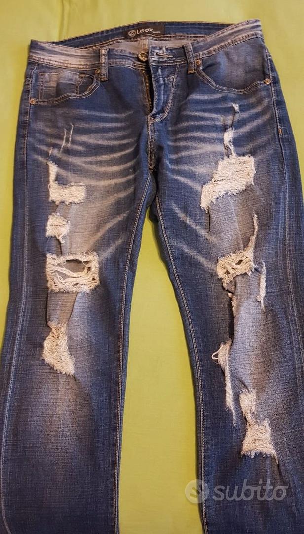 Jeans Uomo con Strappi Leox - Taglia 46 - Abbigliamento e Accessori In  vendita a Trieste