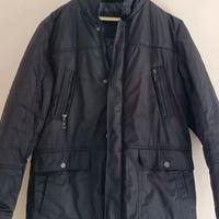 cappotto nero invernale uomo